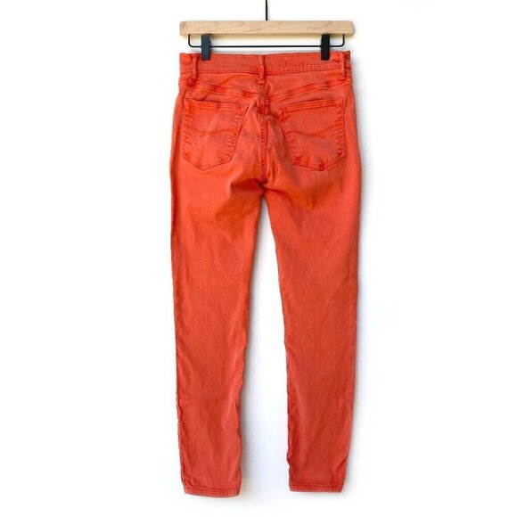 Gap Womens Stretchy Skinny Ankle Legging Jeans Size 6 Orange - Picture 3 of 13